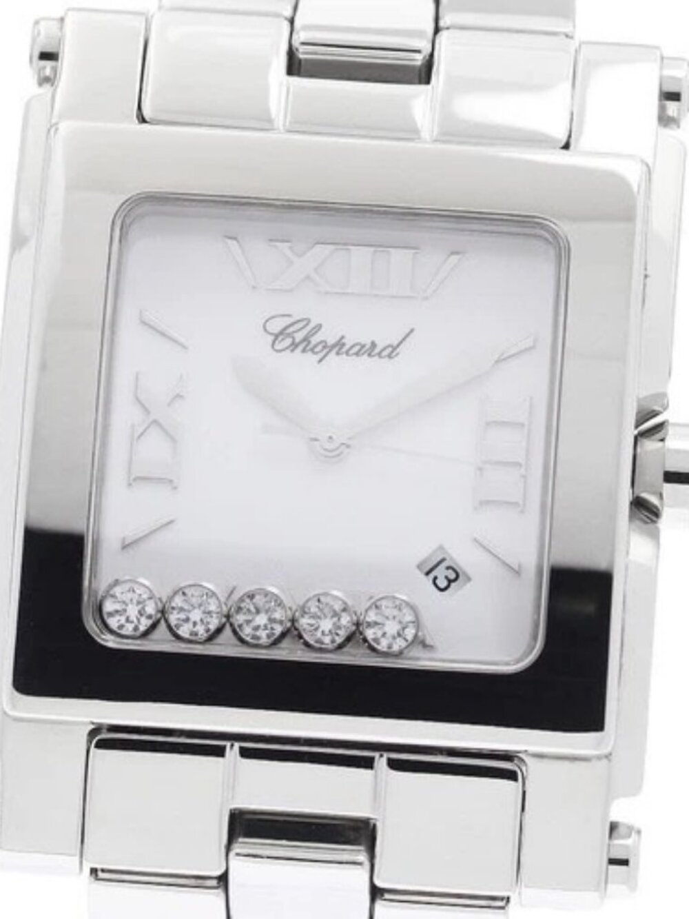 Chopard Happy Sports XL 8447 Date 5P diamond white Dial Quartz Boy's_963296